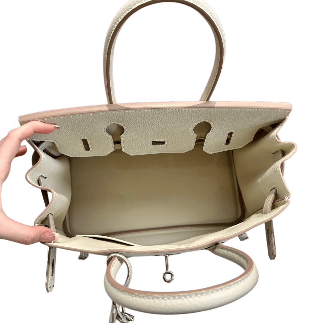 Birkin  Togo  – Milkshake White| Palladium