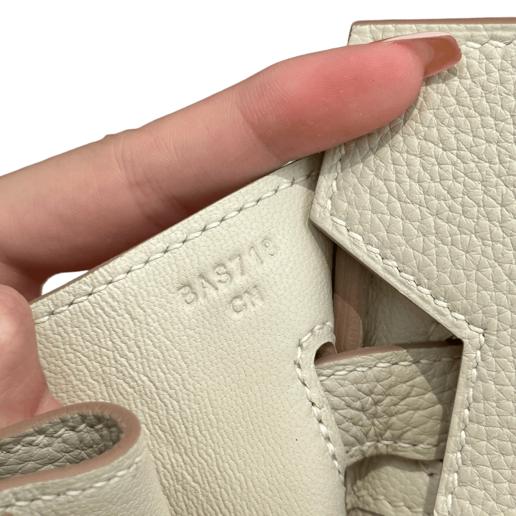 Birkin  Togo  – Milkshake White| Palladium