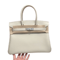 Birkin  Togo  – Milkshake White| Palladium