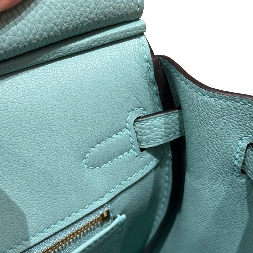 Birkin  Togo – Bleu Atoll | Gold-Plated