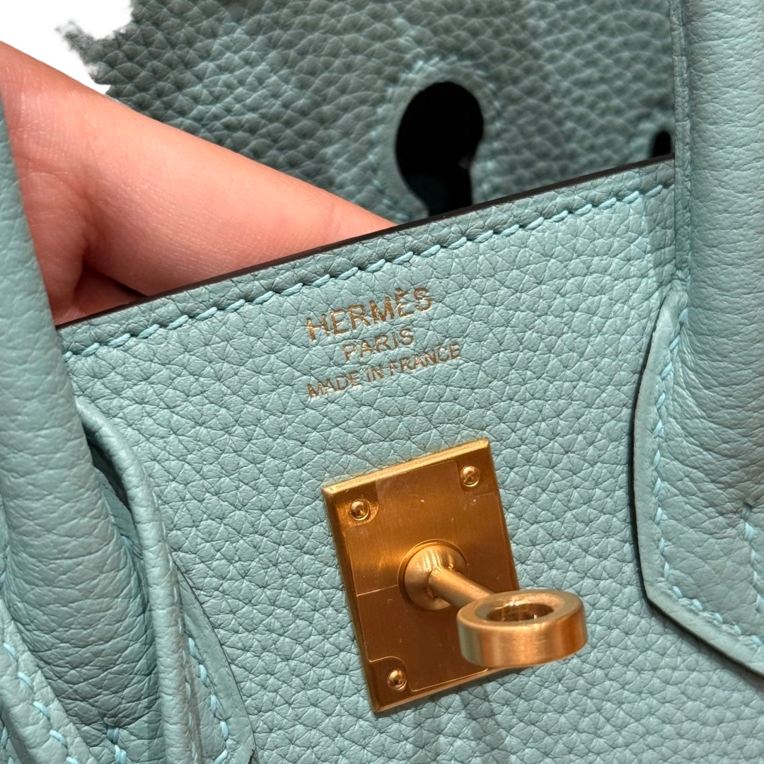 Birkin  Togo – Bleu Atoll | Gold-Plated