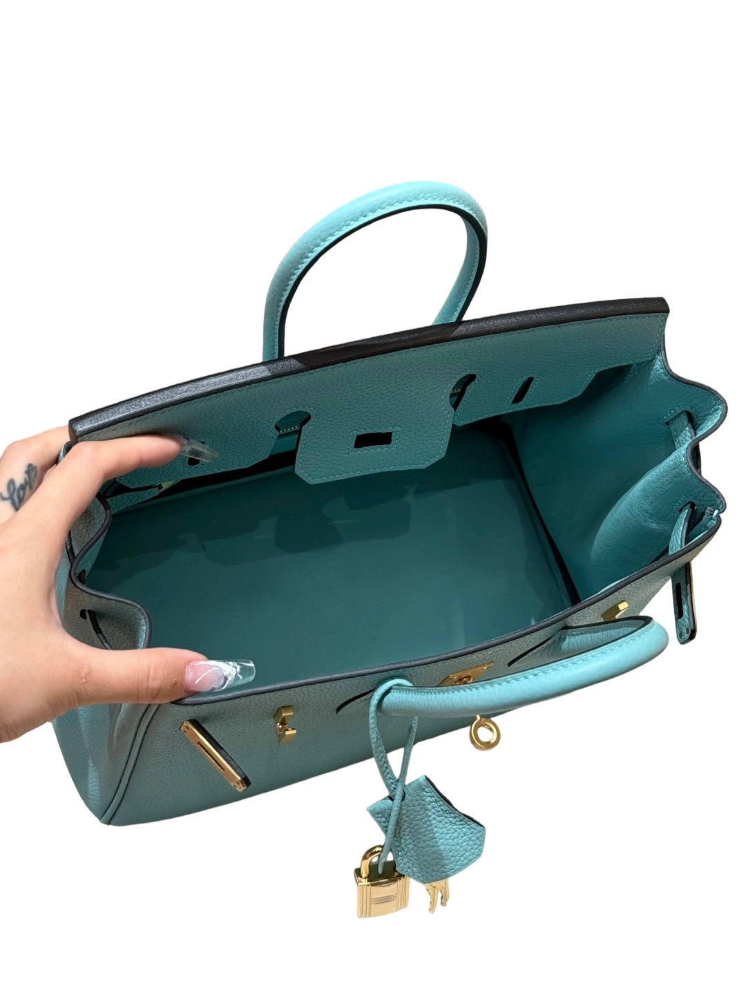 Birkin  Togo – Bleu Atoll | Gold-Plated