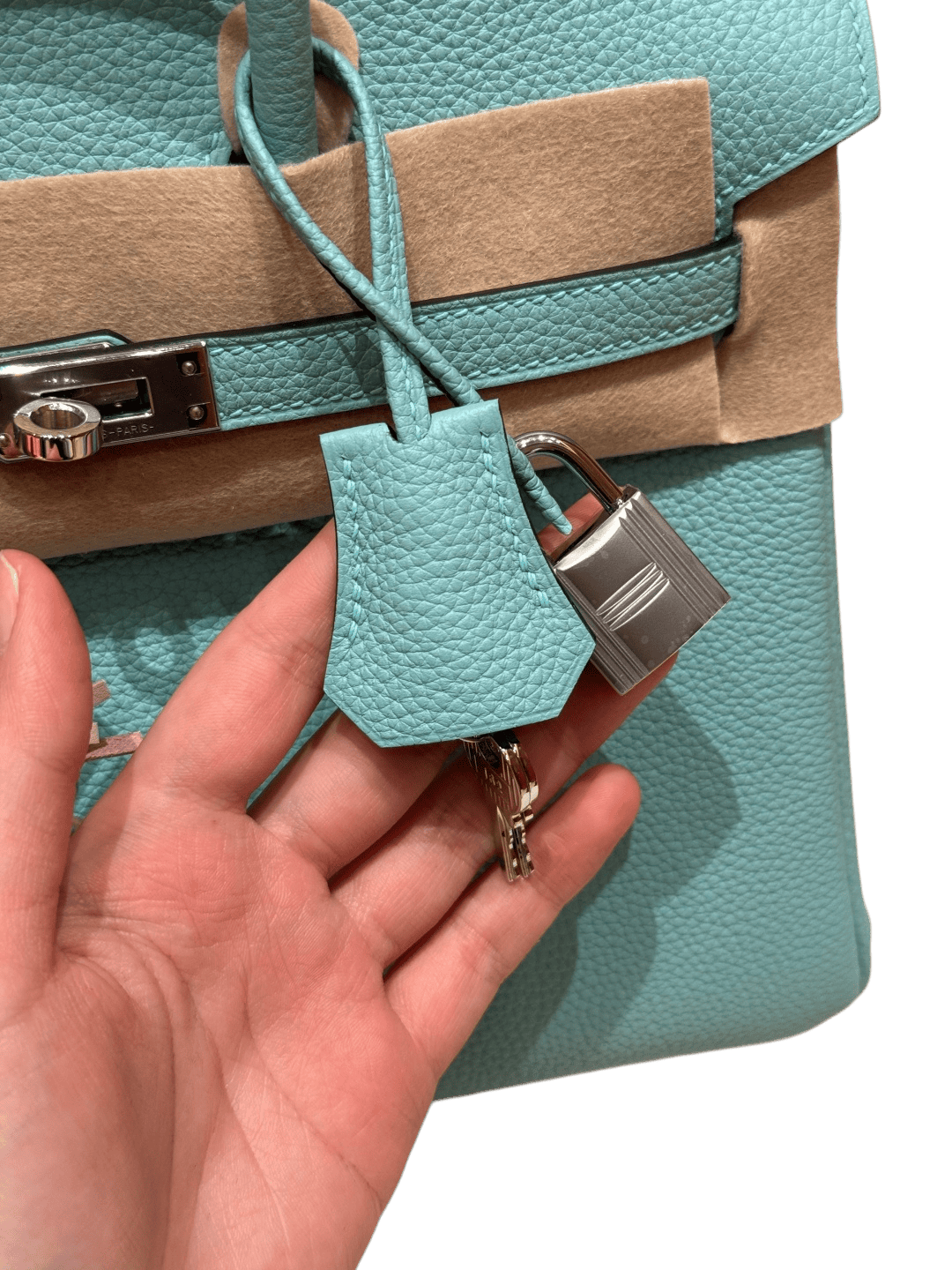 Birkin  Togo – Bleu Atoll| Palladium
