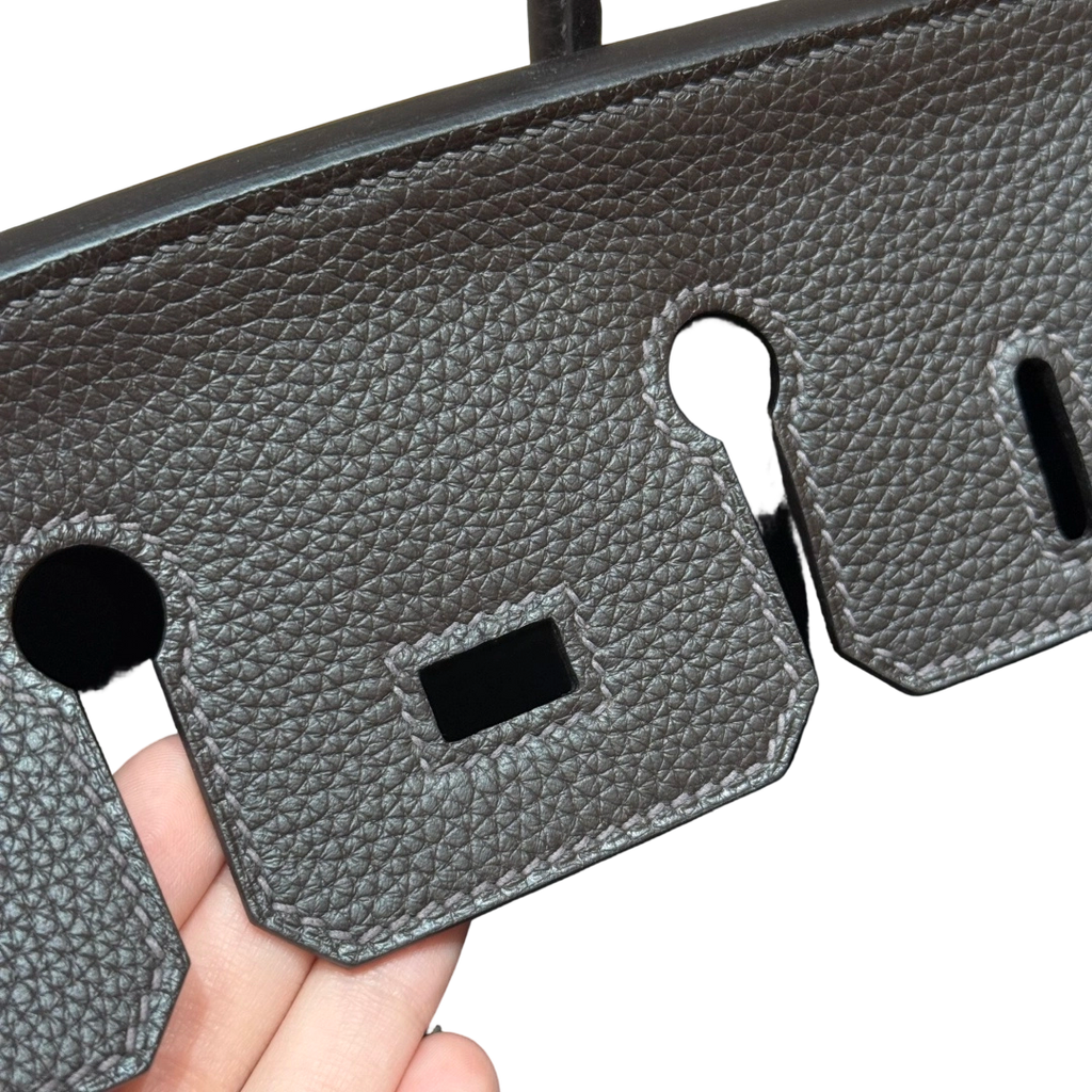 Birkin  Togo – Ebony Brown | Palladium