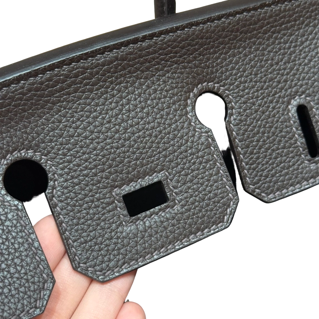 Birkin  Togo – Ebony Brown | Palladium