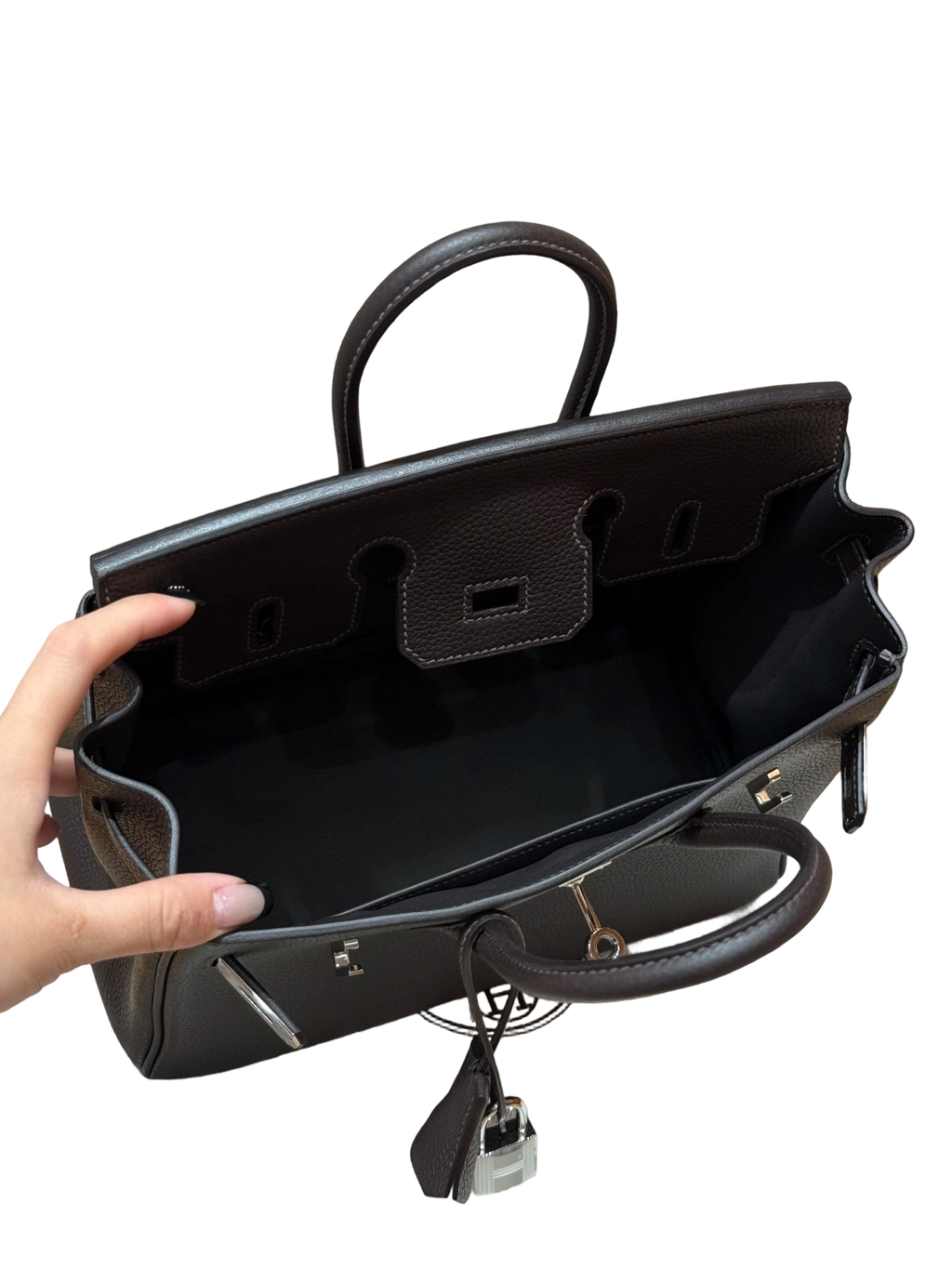 Birkin  Togo – Ebony Brown | Palladium