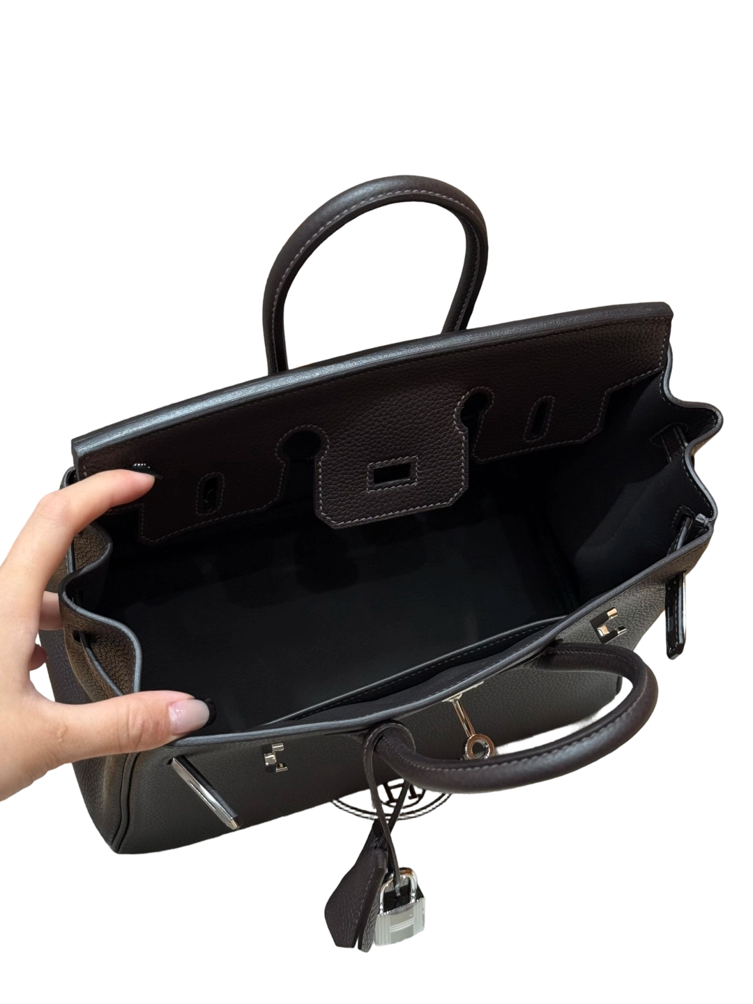 Birkin  Togo – Ebony Brown | Palladium