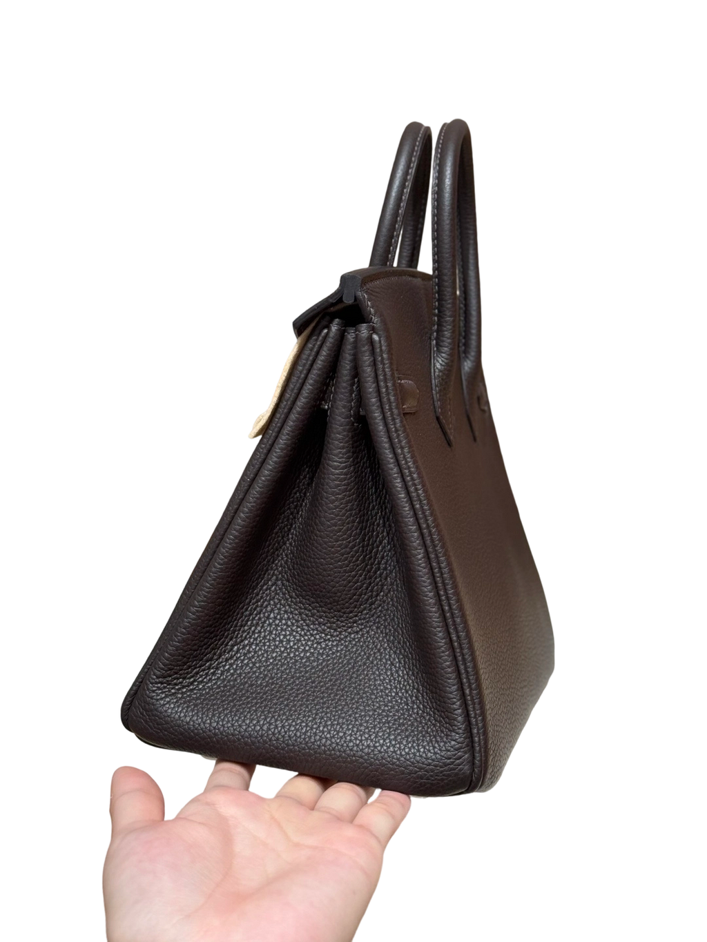 Birkin  Togo – Ebony Brown | Palladium