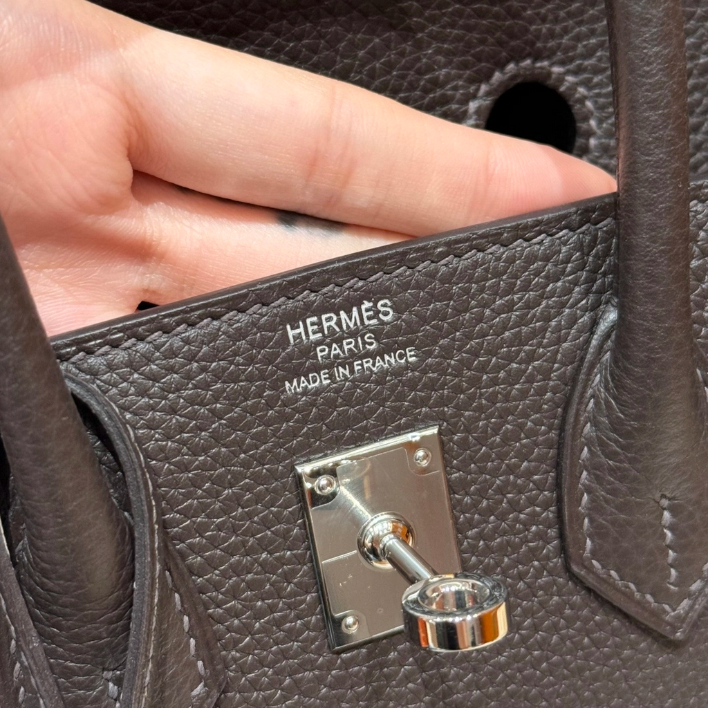 Birkin  Togo – Ebony Brown | Palladium