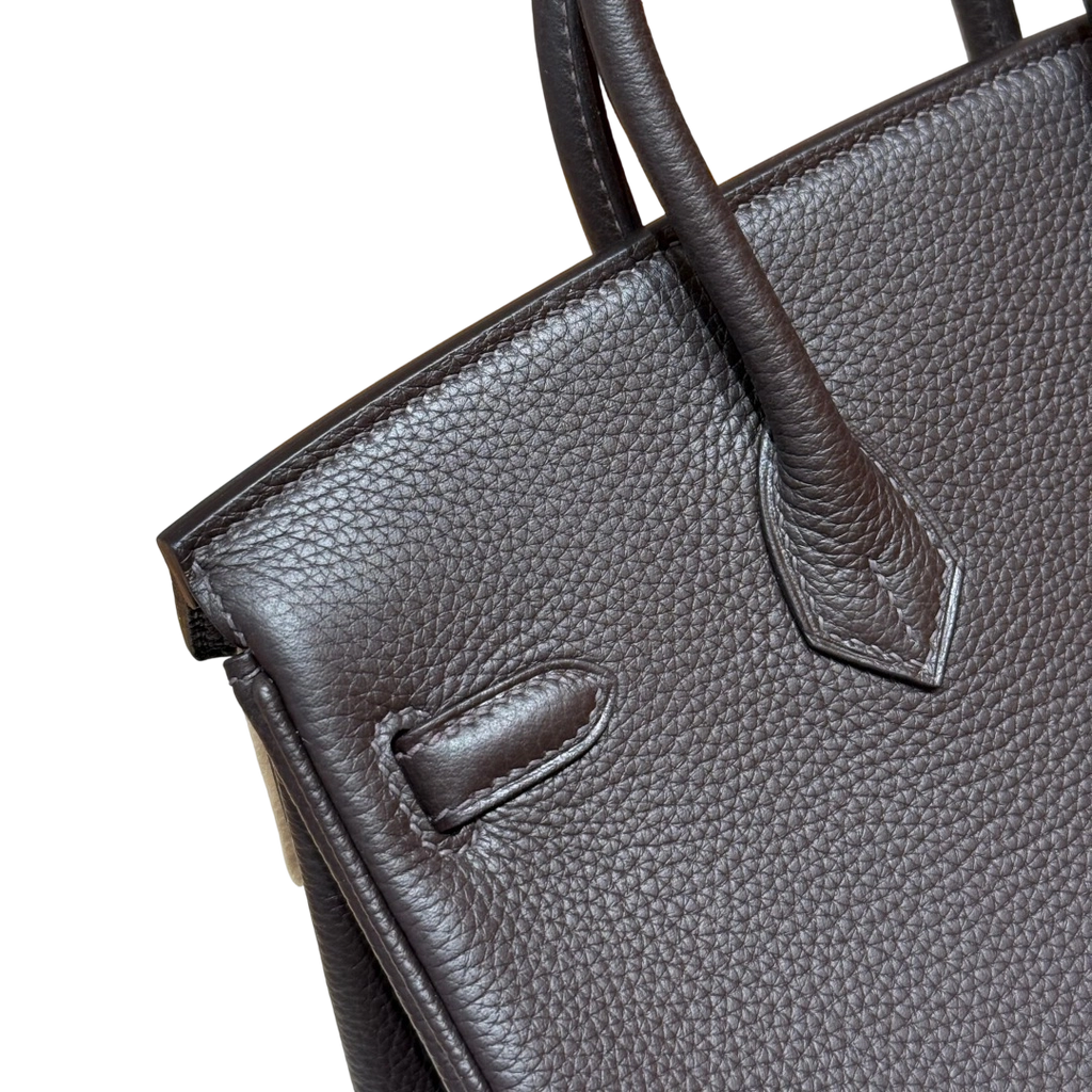 Birkin  Togo – Ebony Brown | Palladium