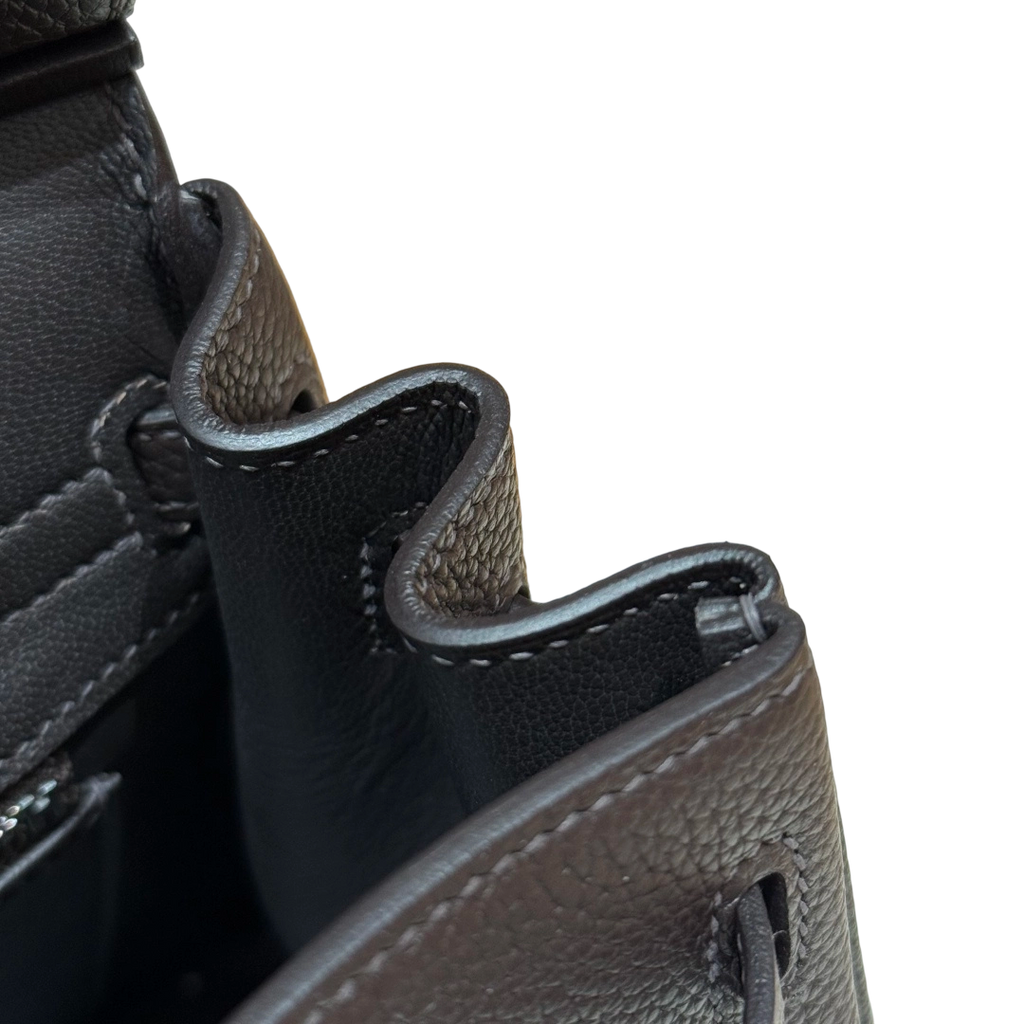 Birkin  Togo – Ebony Brown | Palladium