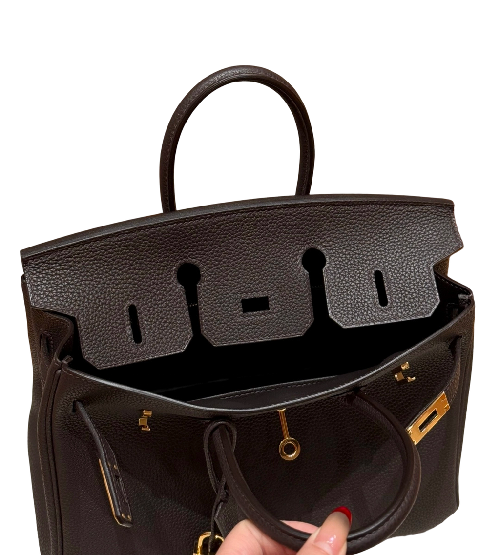 Birkin  Togo – Ebony Brown | Gold-Plated