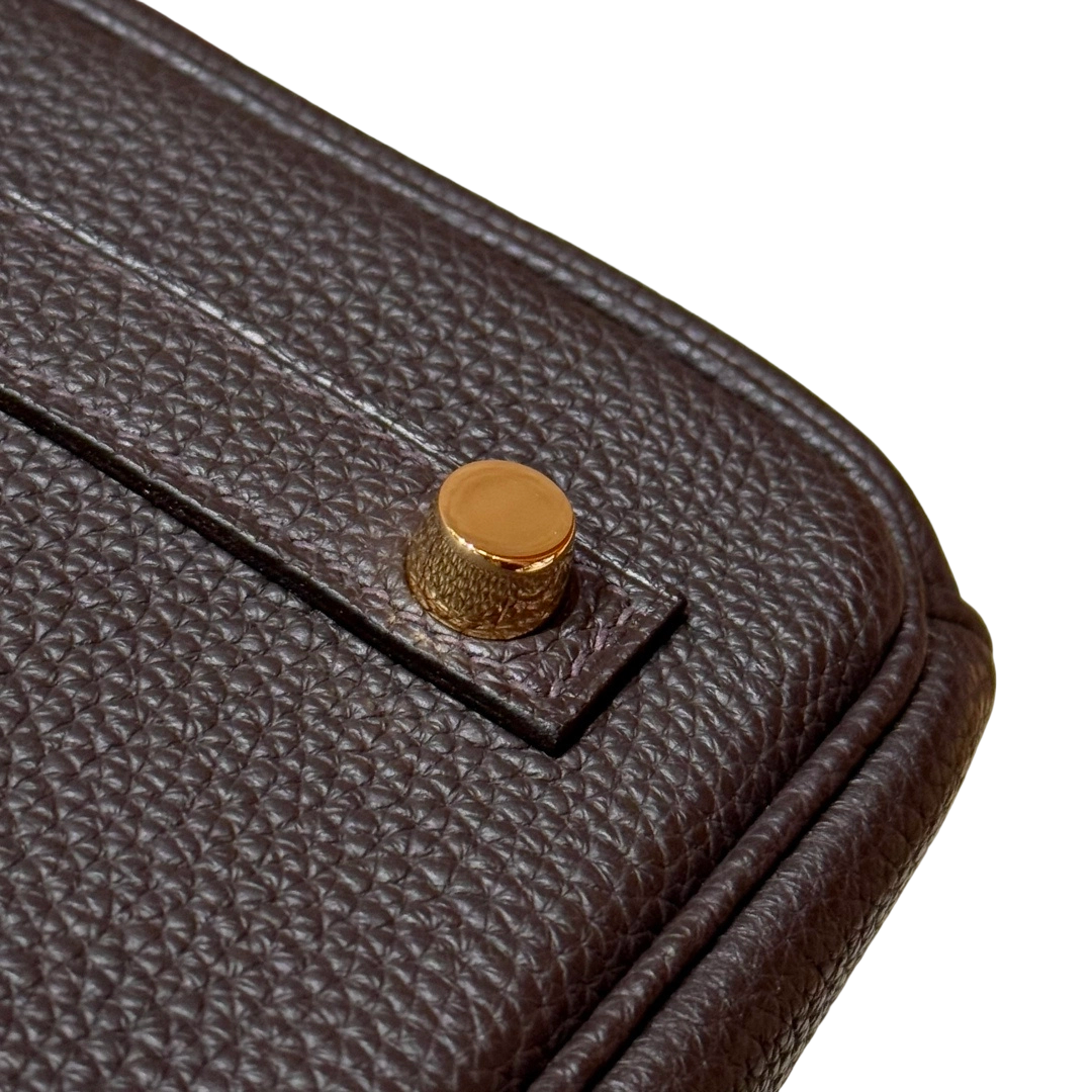 Birkin  Togo – Ebony Brown | Gold-Plated