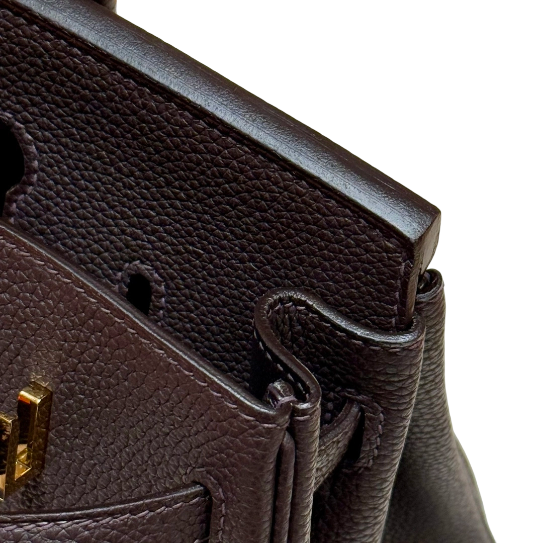 Birkin  Togo – Ebony Brown | Gold-Plated