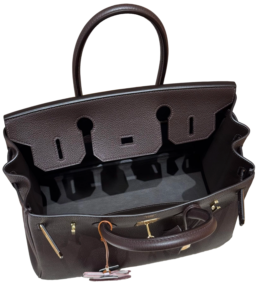 Birkin  Togo – Chocolate Brown | Gold-Plated