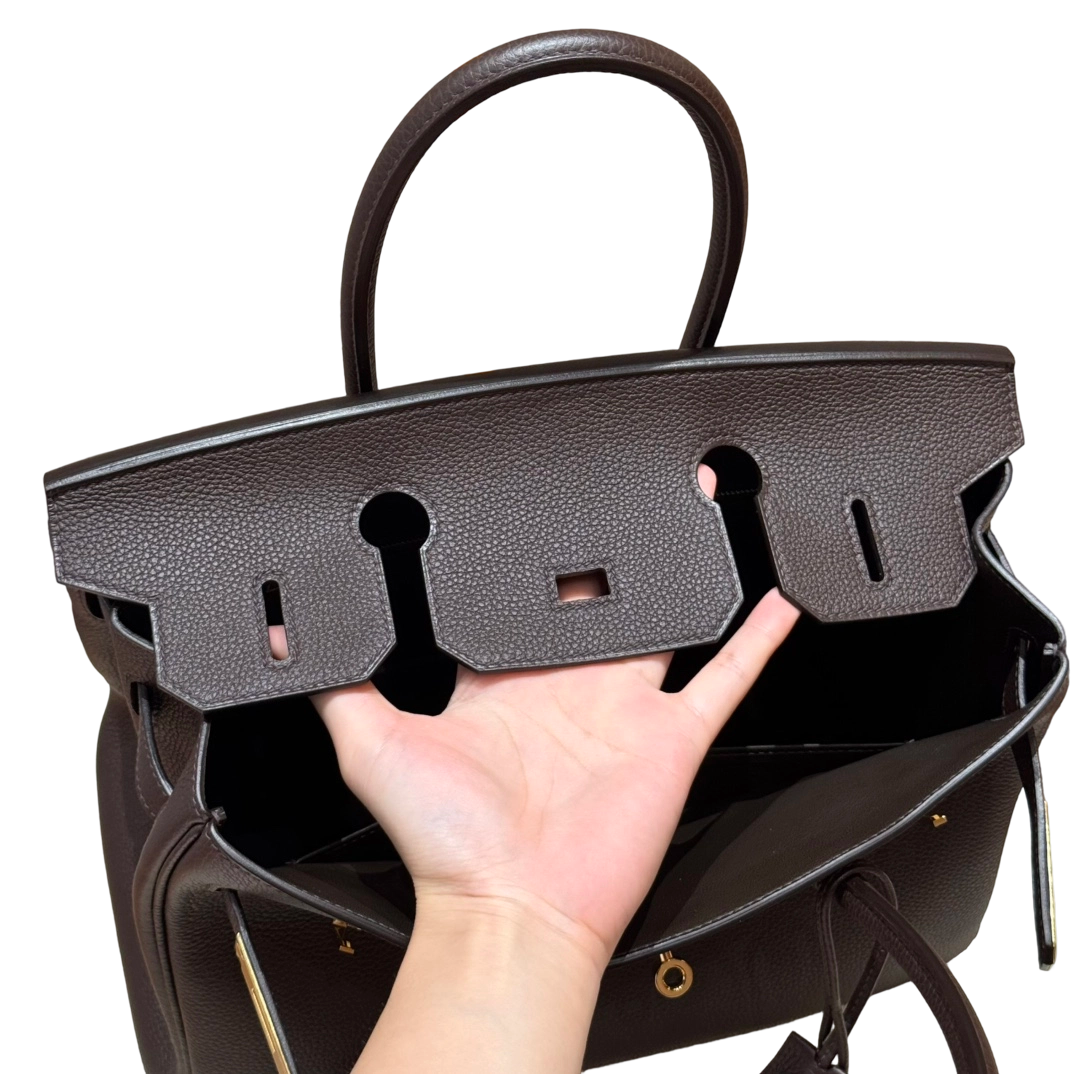 Birkin  Togo – Chocolate Brown | Gold-Plated