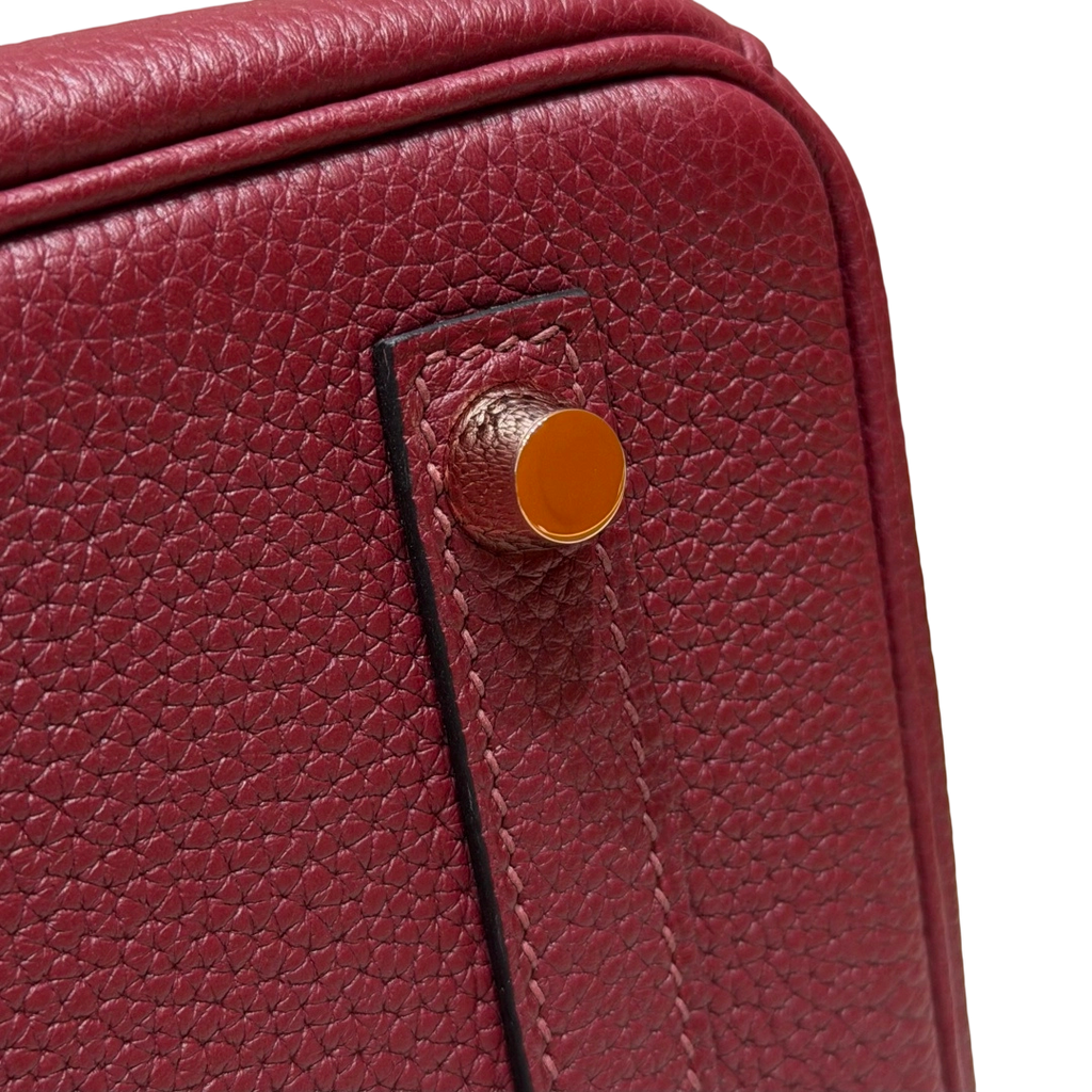 Birkin  Togo – Bordeaux Red | Rose Gold-Plated