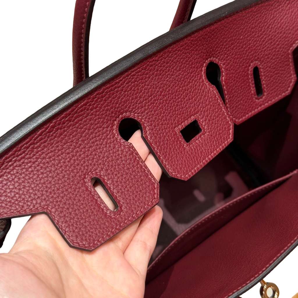 Birkin  Togo – Bordeaux Red | Rose Gold-Plated