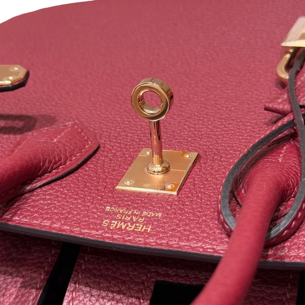 Birkin  Togo – Bordeaux Red | Rose Gold-Plated