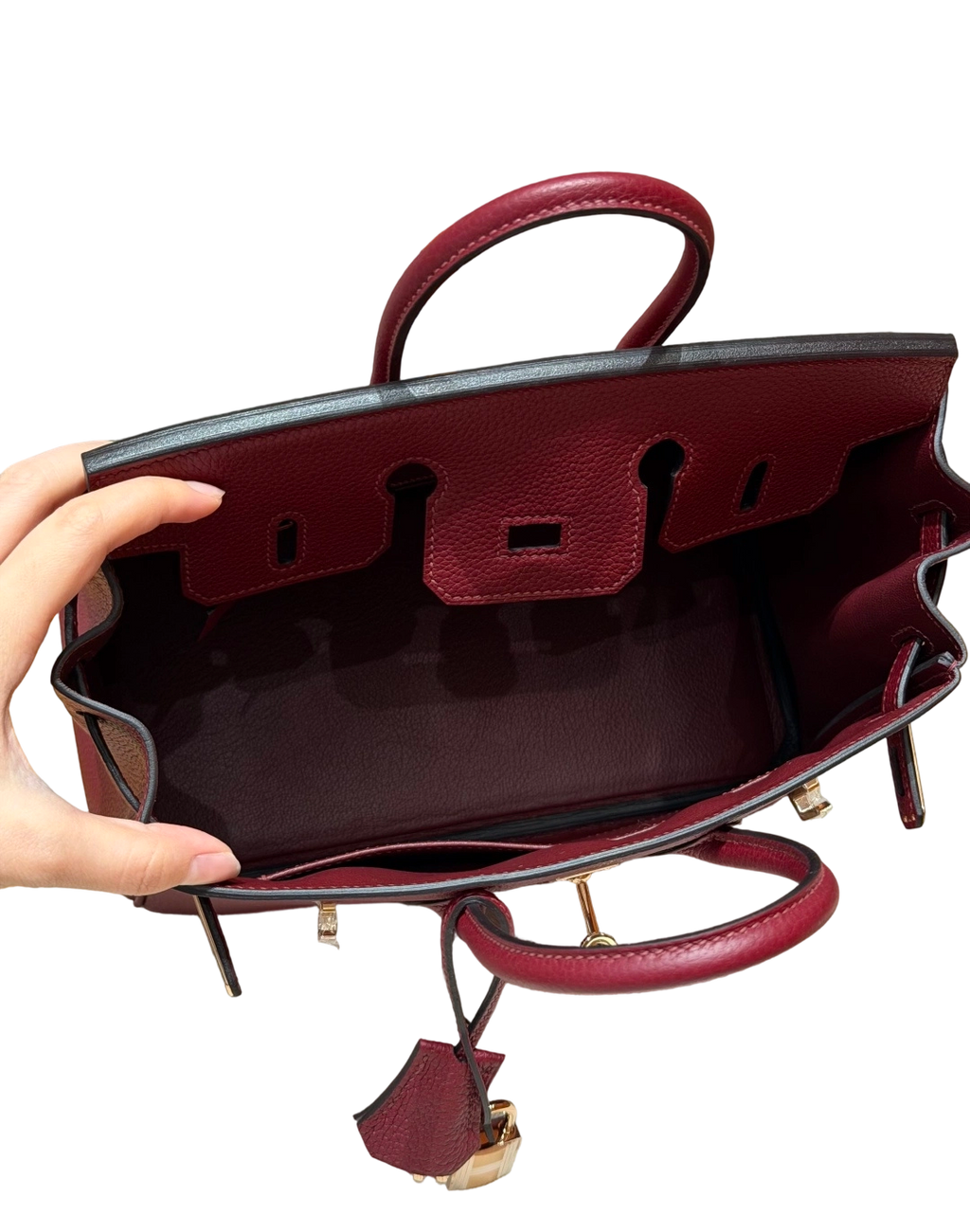Birkin  Togo – Bordeaux Red | Rose Gold-Plated