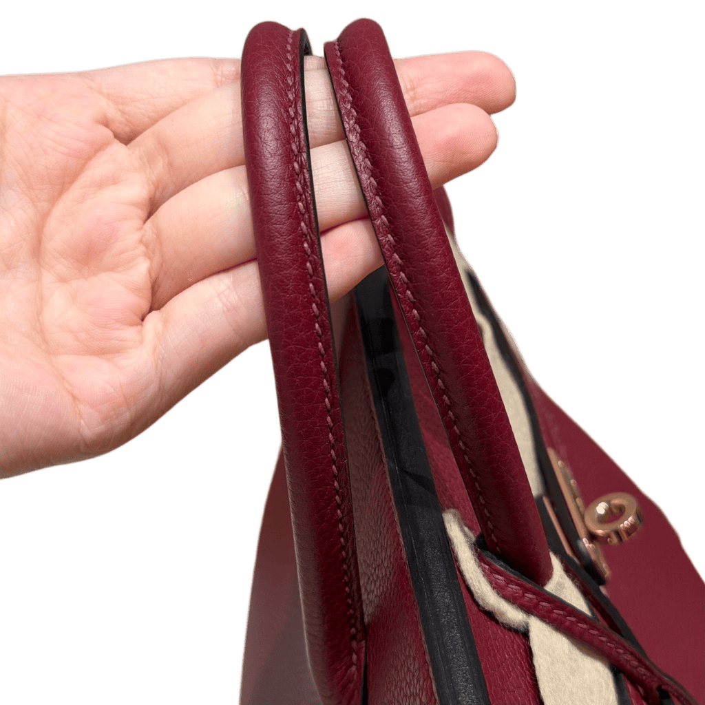 Birkin  Togo – Bordeaux Red | Rose Gold-Plated