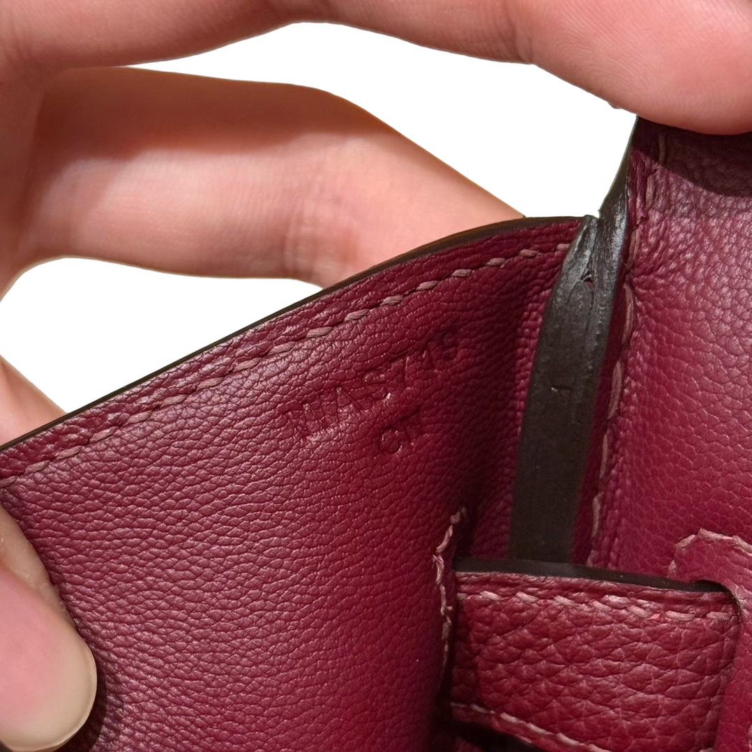 Birkin  Togo – Bordeaux Red | Palladium