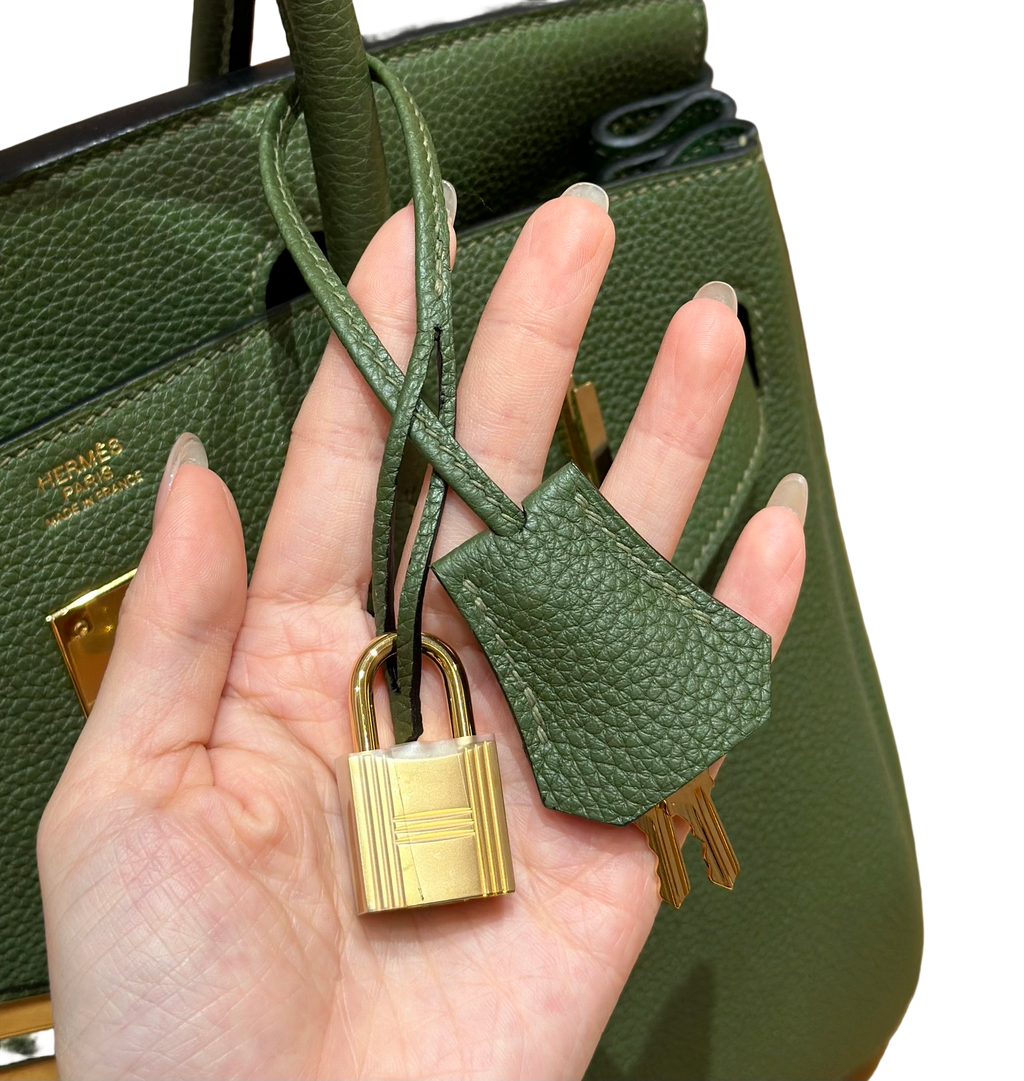 Birkin Togo– Olive Green | Gold-Plated