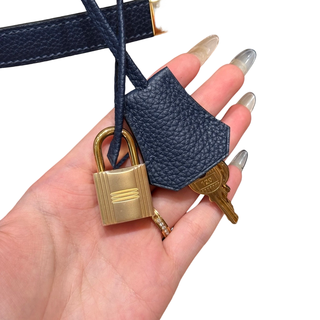 Birkin  Togo – Bleu Saphir | Gold-Plated