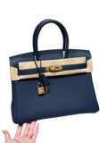 Birkin  Togo – Bleu Saphir | Gold-Plated