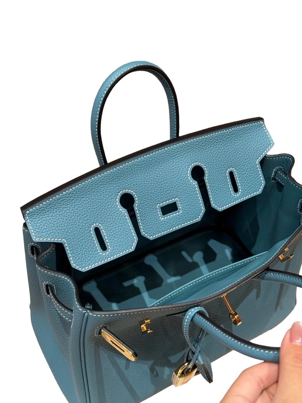 Birkin Togo – Bleu Jean | Gold-Plated