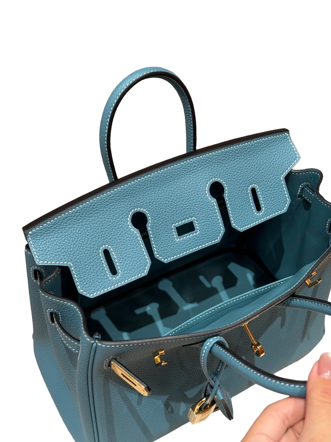 Birkin Togo – Bleu Jean | Gold-Plated