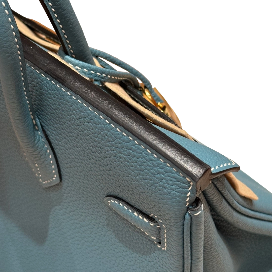 Birkin Togo – Bleu Jean | Gold-Plated