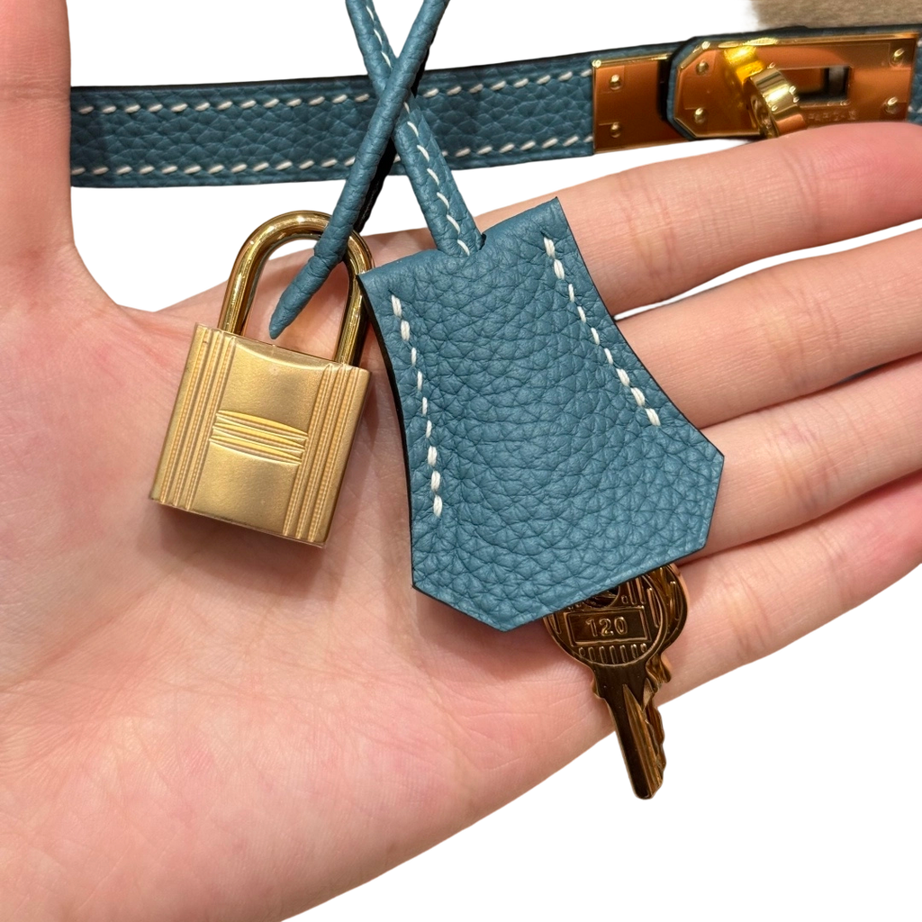 Birkin Togo – Bleu Jean | Gold-Plated