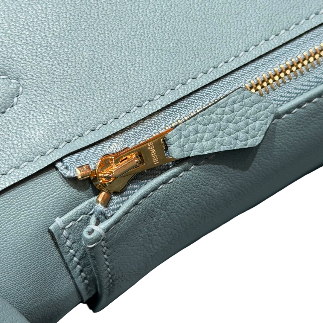 Birkin  Togo – Bleu Ciel | Gold-Plated