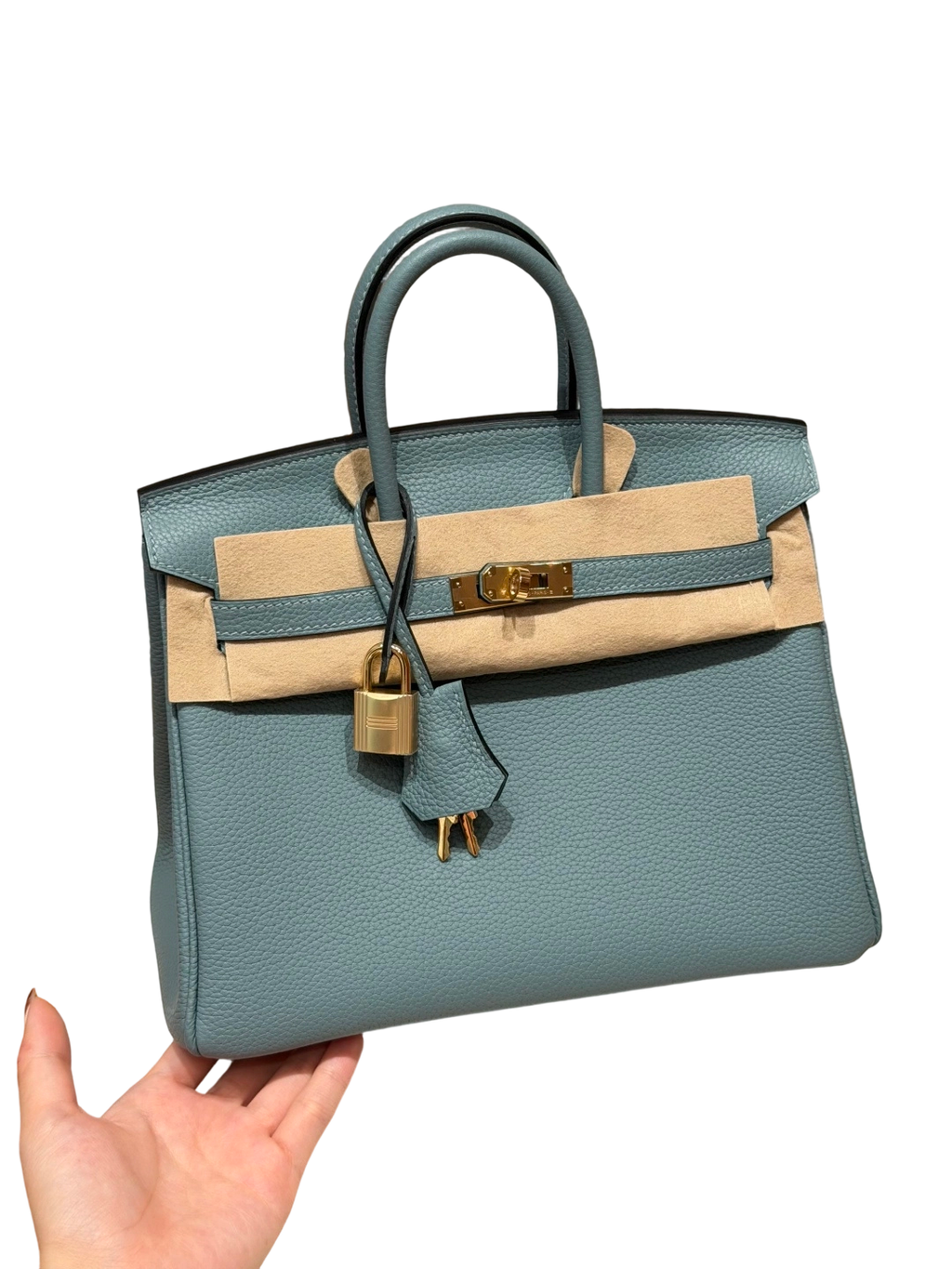 Birkin  Togo – Bleu Ciel | Gold-Plated