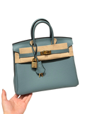 Birkin  Togo – Bleu Ciel | Gold-Plated