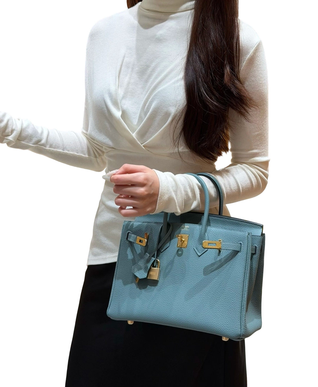 Birkin  Togo – Bleu Ciel | Gold-Plated