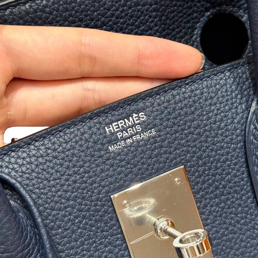 Birkin  Togo – Bleu Nuit | Palladium