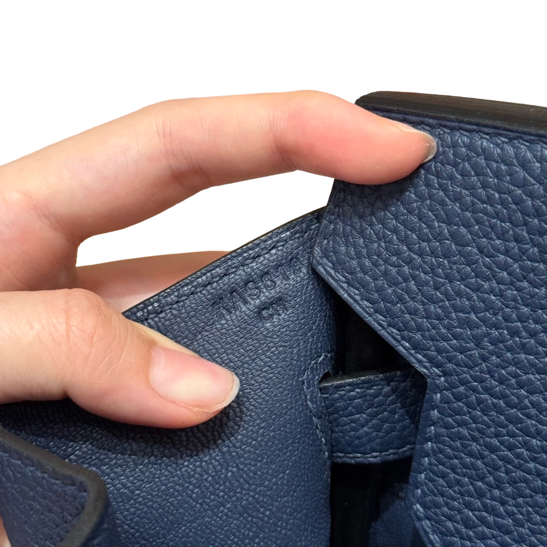 Birkin  Togo – Bleu Nuit | Palladium