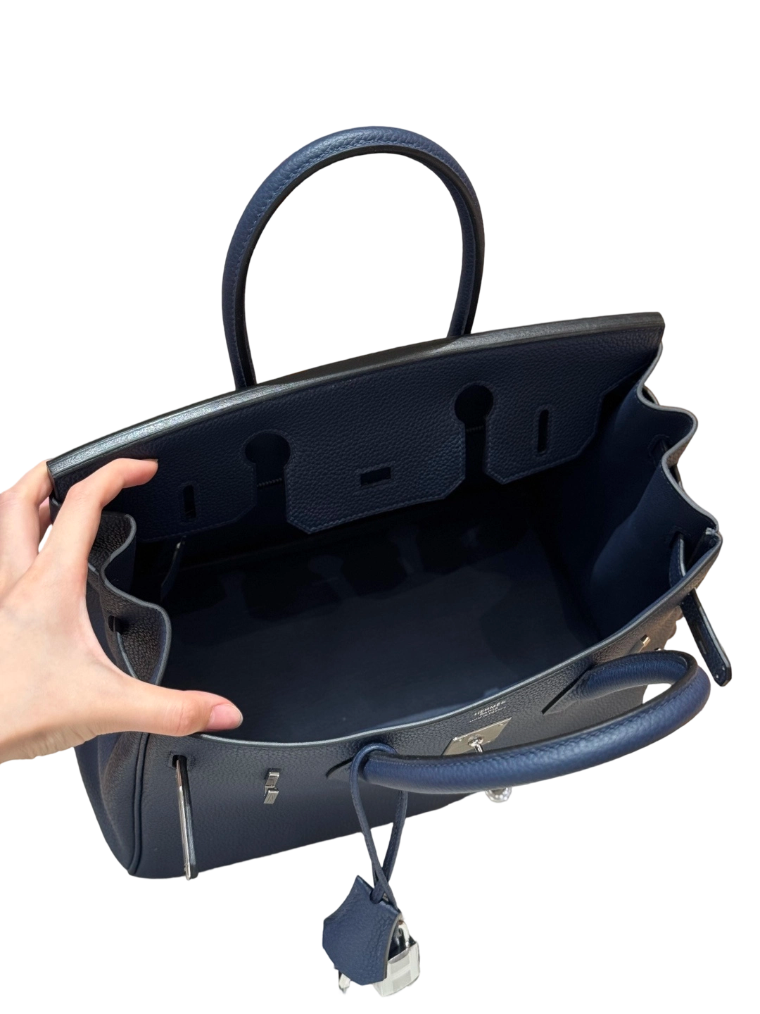 Birkin  Togo – Bleu Nuit | Palladium