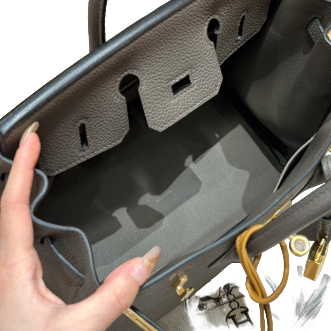 Birkin  Togo – Etain | Gold-Plated