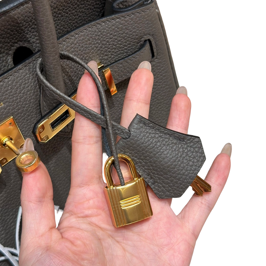 Birkin  Togo – Etain | Gold-Plated
