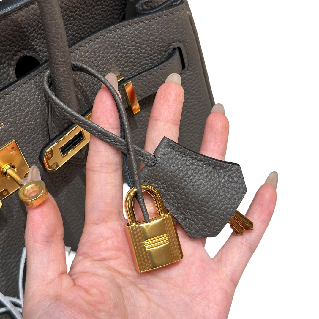 Birkin  Togo – Etain | Gold-Plated