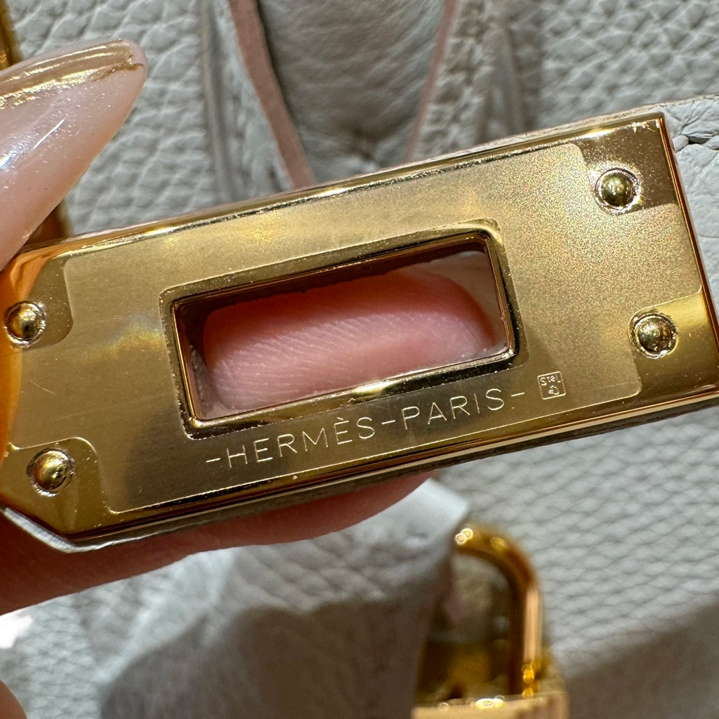 Birkin  Togo – Glacier White | Gold-Plated