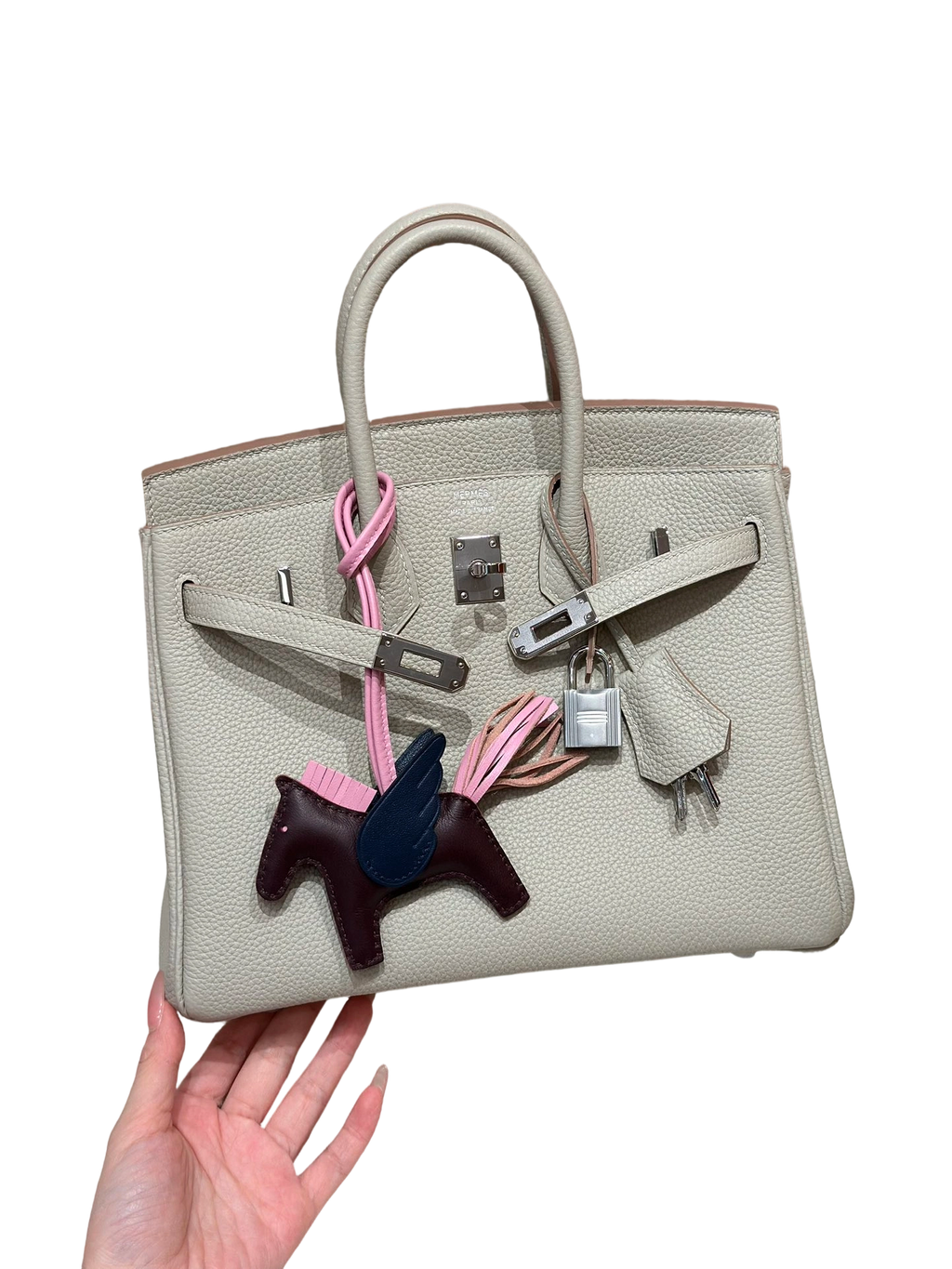 Birkin  Togo – Glacier White | Palladium