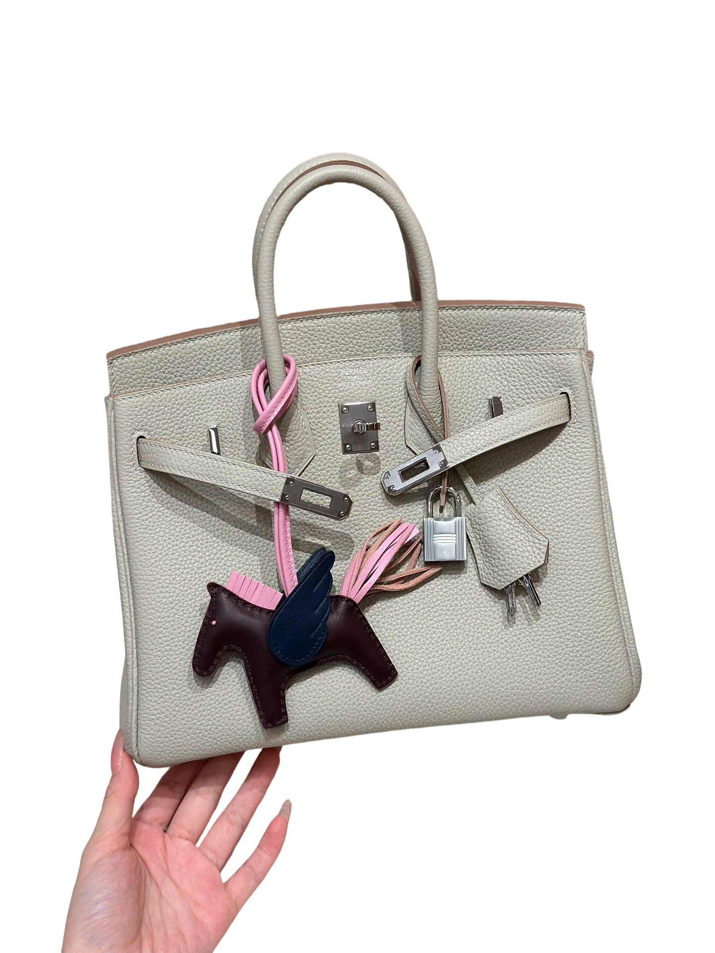 Birkin  Togo – Glacier White | Palladium