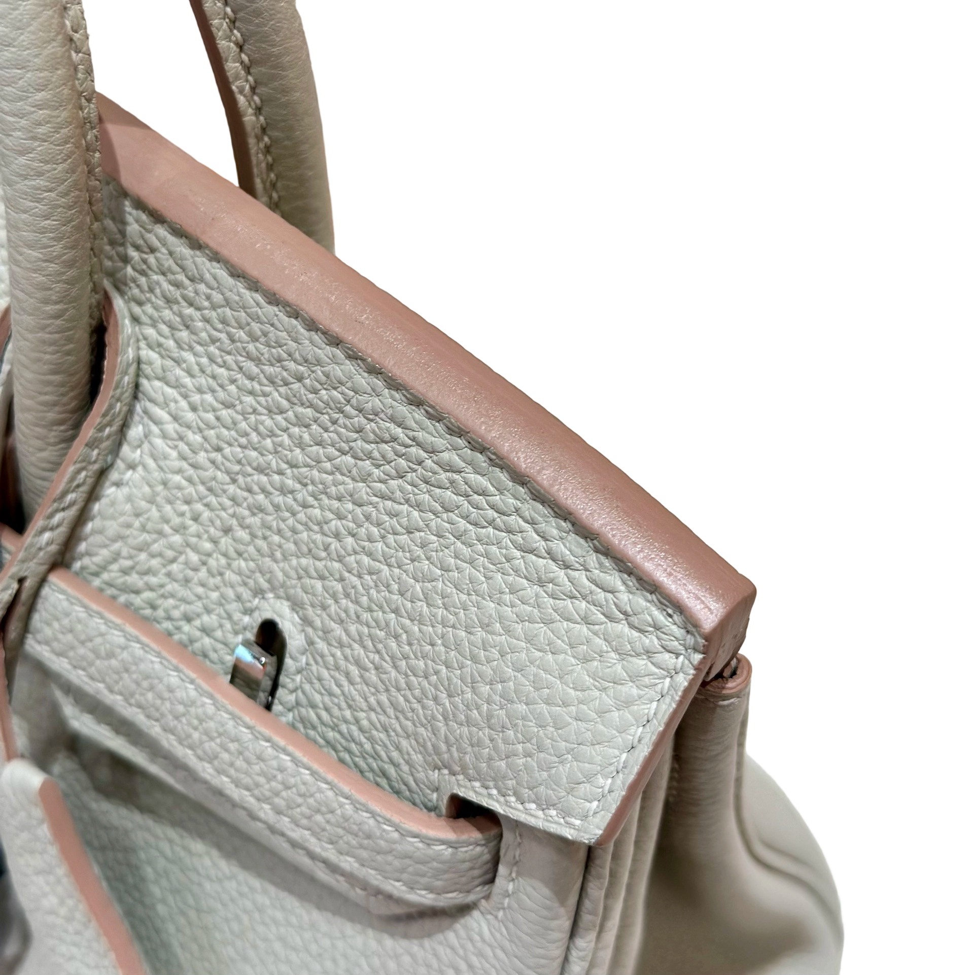 Birkin  Togo – Glacier White | Palladium