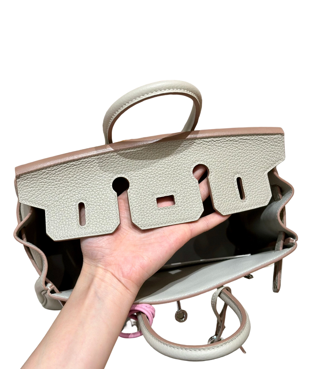 Birkin  Togo – Glacier White | Palladium