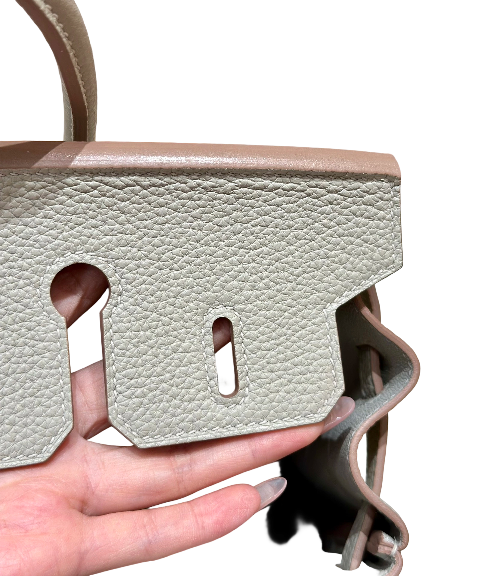 Birkin  Togo – Glacier White | Palladium