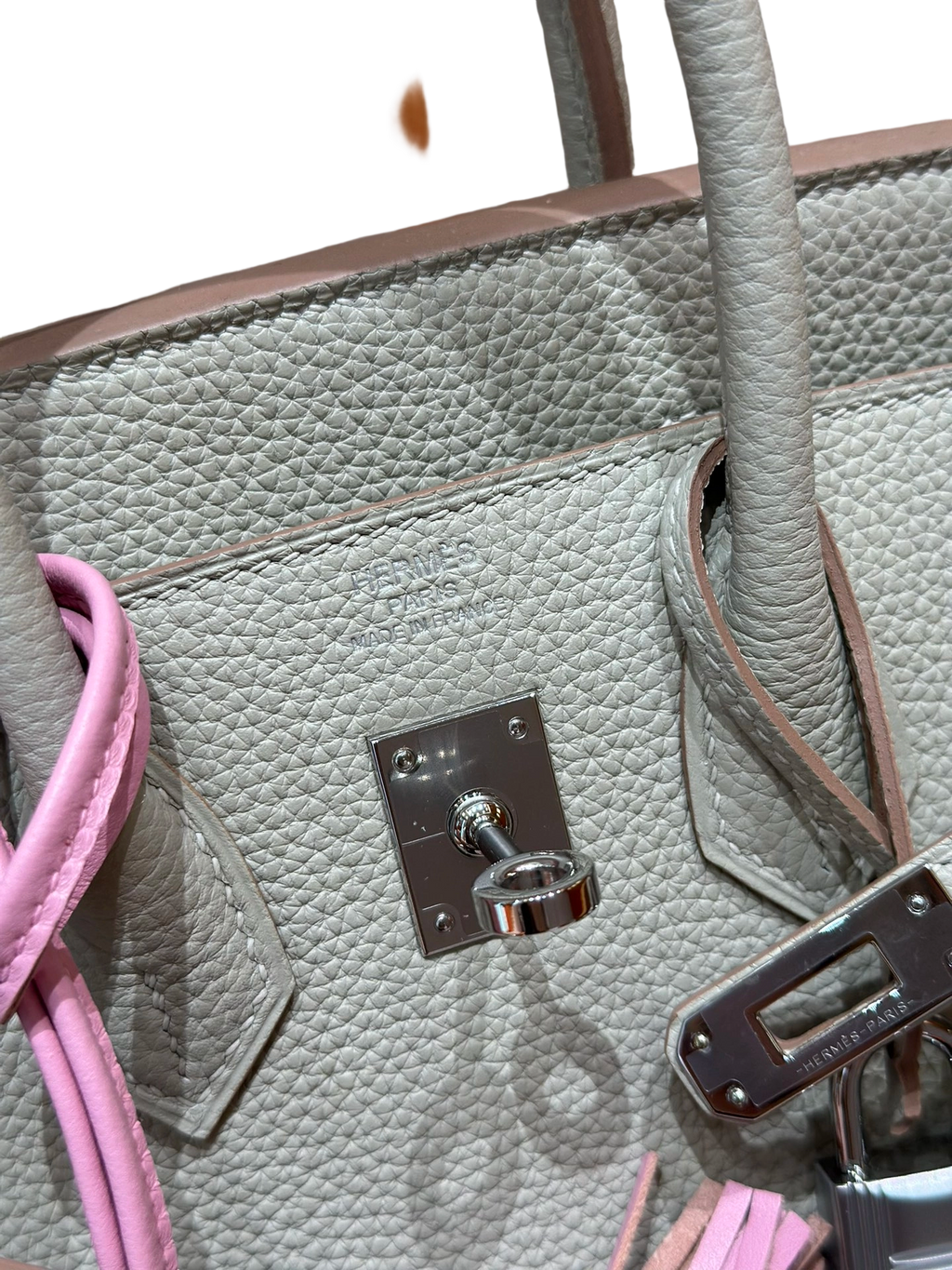 Birkin  Togo – Glacier White | Palladium